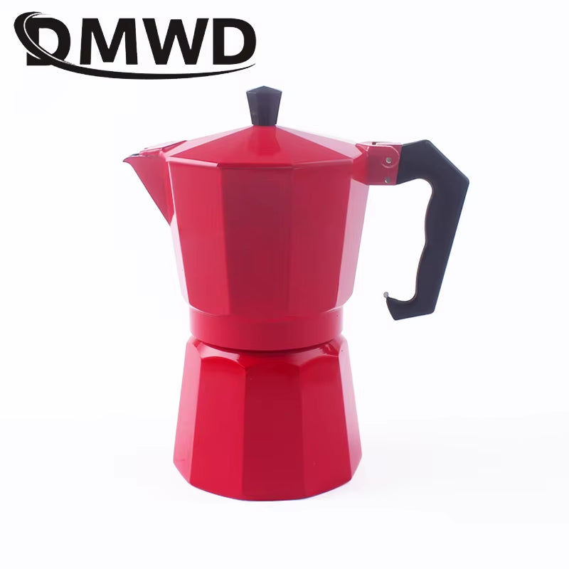 300/600Ml Stovetop Italian Moka Espresso Aluminum Geyser Coffee Maker Mocha Kettle Latte Percolator Pot Filter Cafetiere Pitcher
