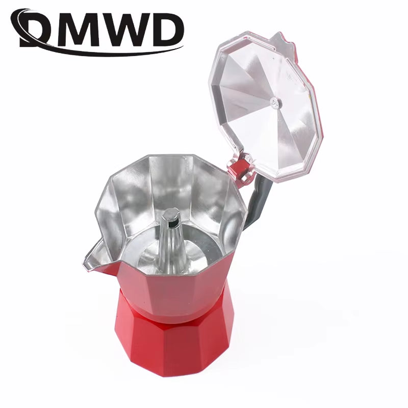 300/600Ml Stovetop Italian Moka Espresso Aluminum Geyser Coffee Maker Mocha Kettle Latte Percolator Pot Filter Cafetiere Pitcher